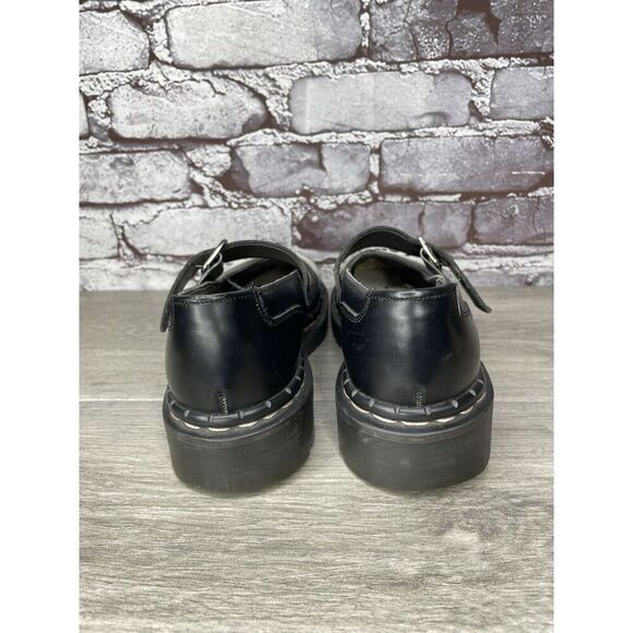 VTG TUK LADY LUCK Black Leather MaryJane Strap England Shoes Women 36EU/5.5M US - Picture 4 of 16